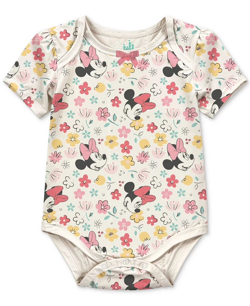 Disney Baby Girls 3-Pc. Minnie Mouse Bodysuits & Joggers Set