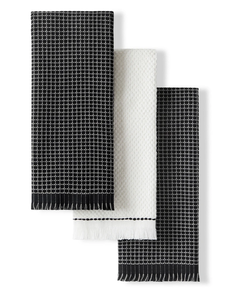 KitchenAid Gourmet Series Gridlines Kitchen Towels Set of 3, 18" x 28"