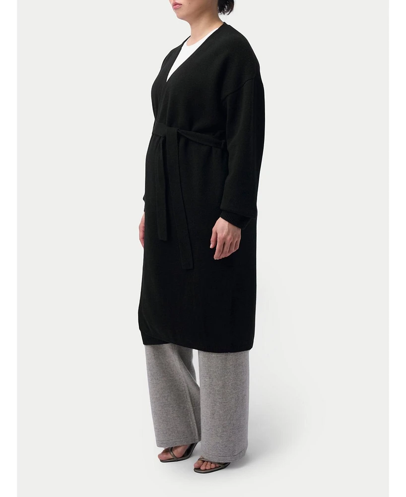 Gobi Cashmere Maternity Long Robe