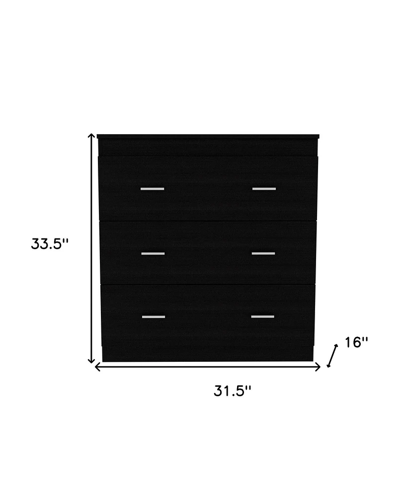 Three Drawer Dresser for Bedroom and Living Room Storage Solutions