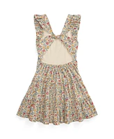 Polo Ralph Lauren Big Girls Floral Ruffled Dress