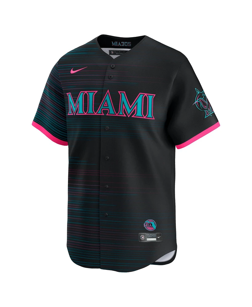 Nike Men's Black Miami Marlins 2025 City Connect Limited Jersey