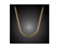 Vincero Men's Cuban Chain – 3mm Silver Curb Link Necklace 22"