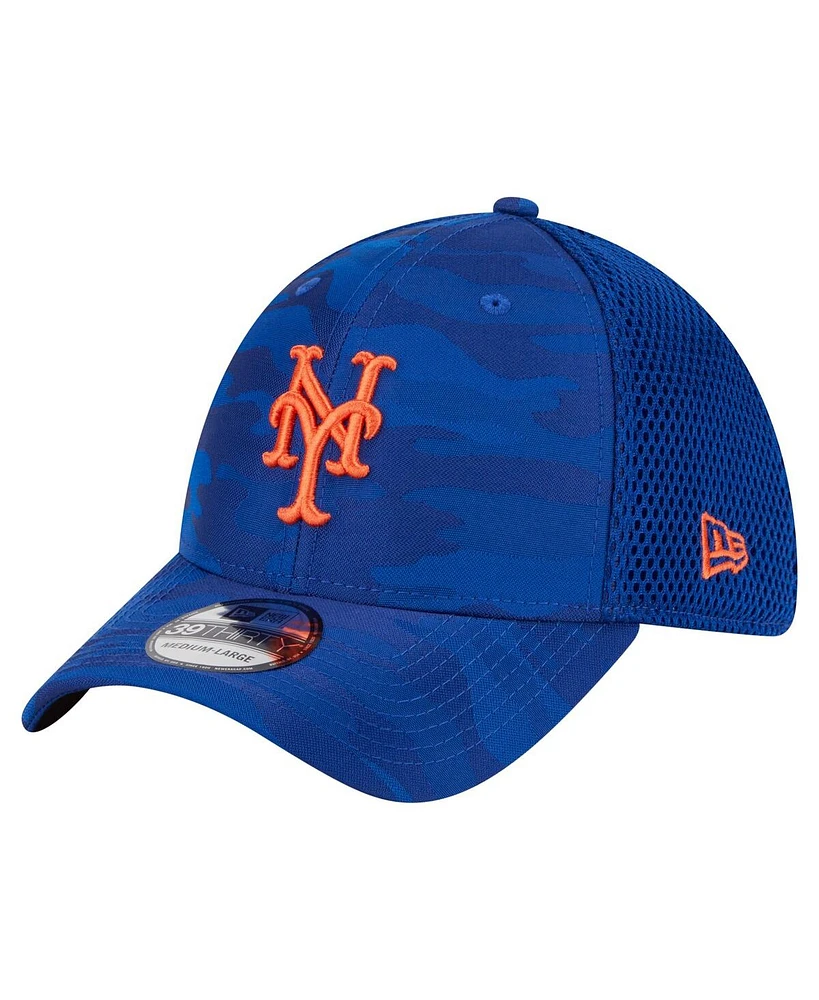New Era Men's Royal New York Mets Subtle Camo 39THIRTY Flex Hat