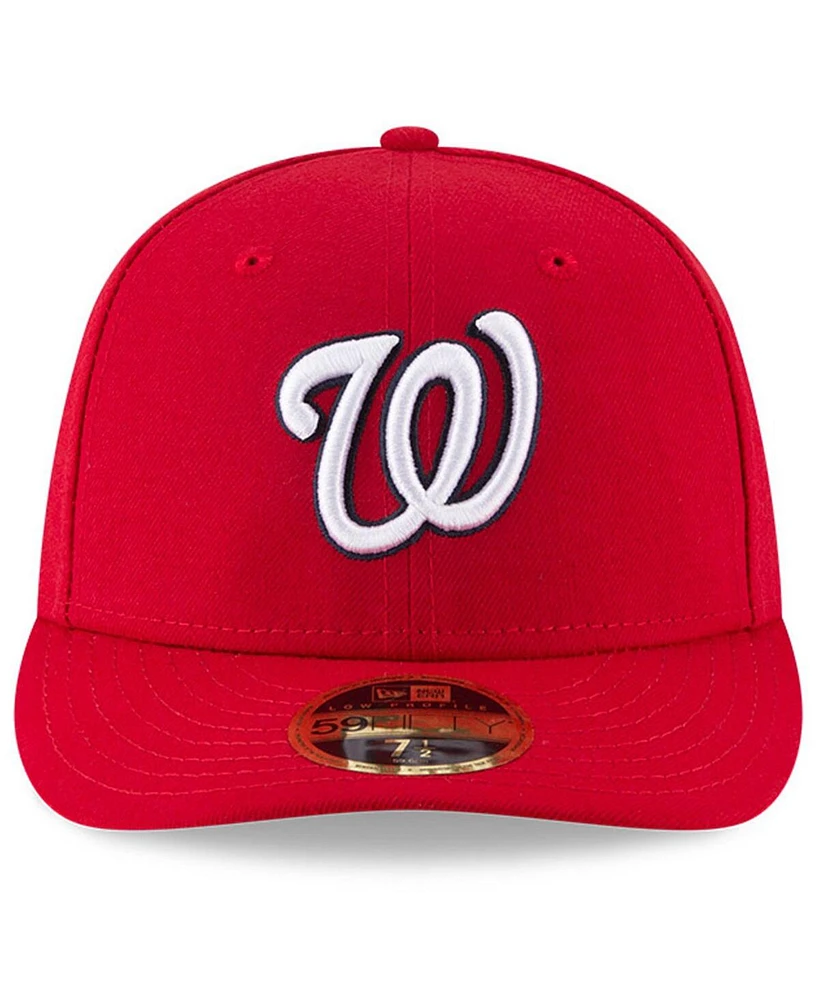New Era Men's Red Washington Nationals National Baseball Hall of Fame Low Profile 59FIFTY Fitted Hat