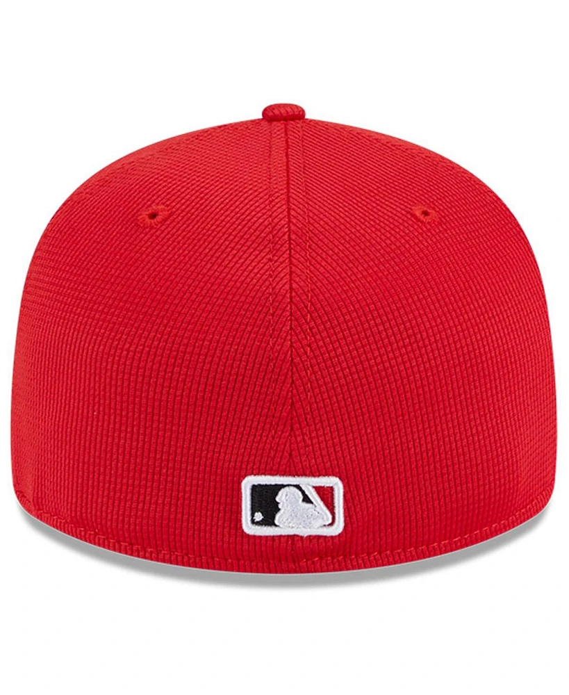 New Era Men's Red Cincinnati Reds City Connect Batting Practice Low Profile 59FIFTY Fitted Hat