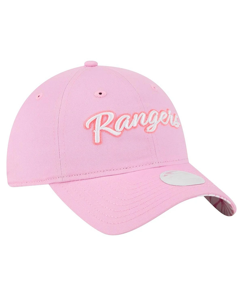 New Era Women's Pink Texas Rangers Mother's Day 9TWENTY Adjustable Hat