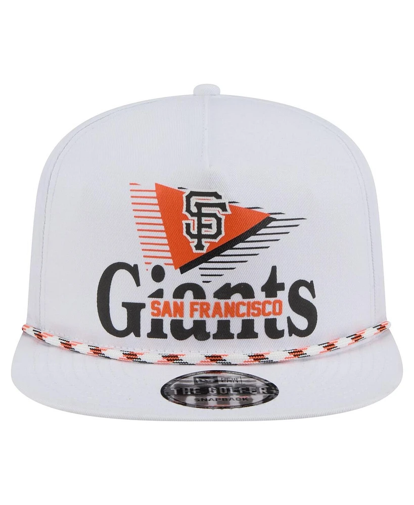 New Era Men's White San Francisco Giants Collide Golfer Snapback Hat