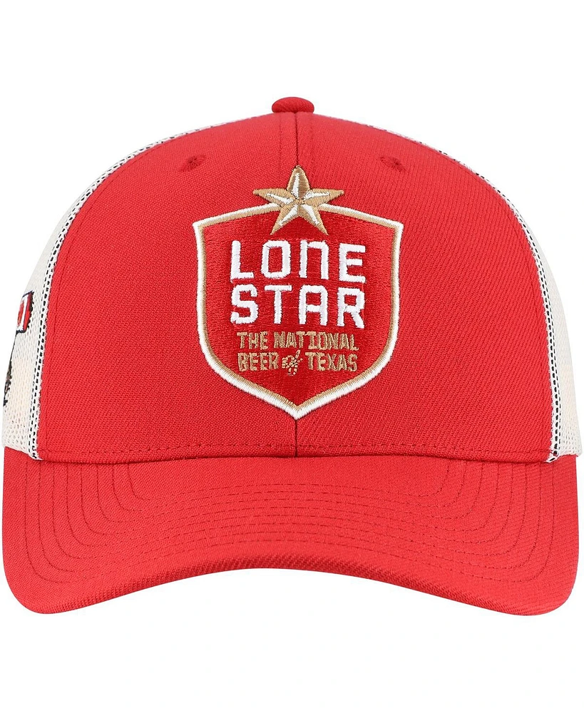 Lids Men's Red Lone Star Adjustable Trucker Hat