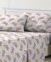 Dream Factory Unicorn Rainbow 3-Pc. Sheet Set, Twin