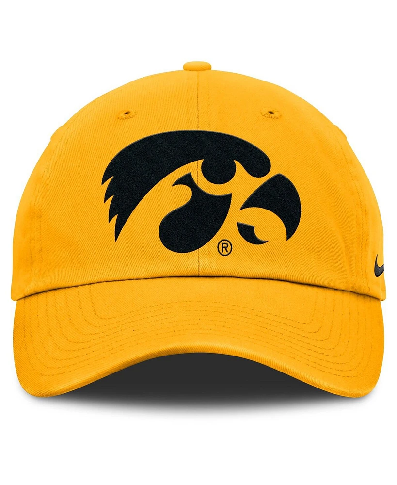 Nike Men's Gold Iowa Hawkeyes Primetime Club Adjustable Hat