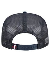 New Era Men's Navy Minnesota Twins Retro Satin Script Golfer Adjustable Hat