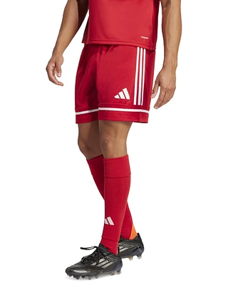 adidas Men's Regular-Fit Squad 25 Logo Shorts