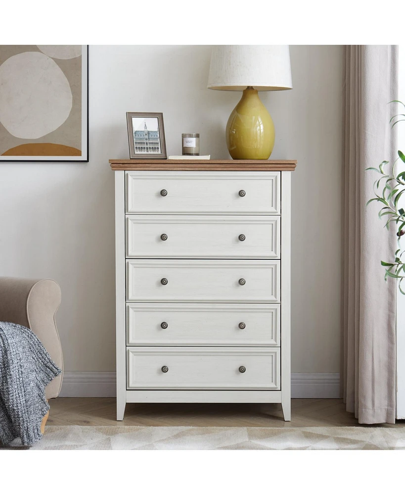 Modern 5-Drawer Dresser: Storage and Style