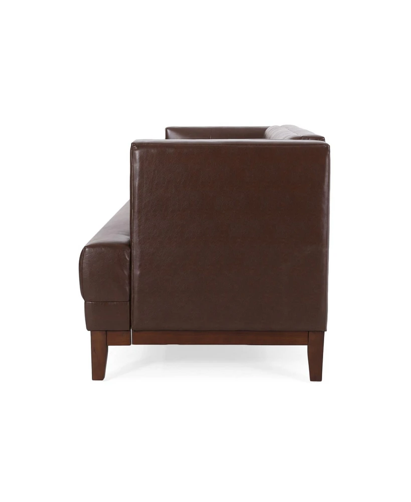Mid-Century Modern 3-Seater Sofa With Tufted Upholstery
