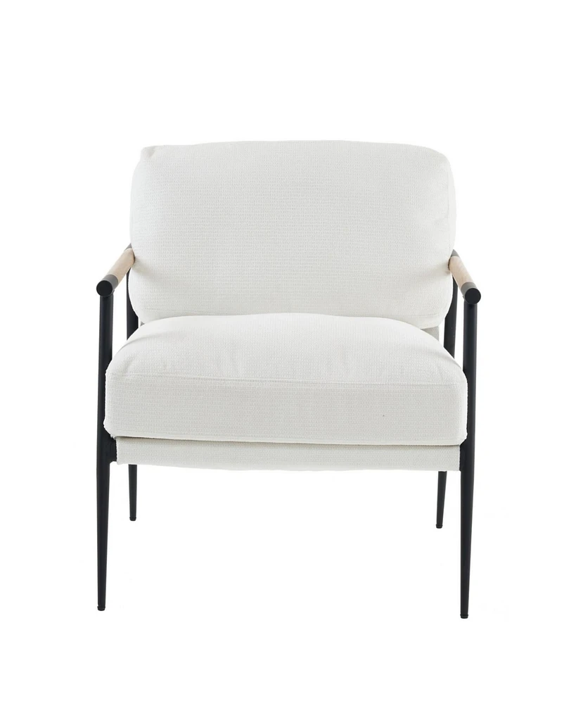 Leisure chair lounge chair velvet White color