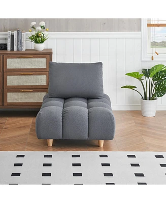 30 inches long, Teddy Sofa Fabric, with spacious and comfortable seat
