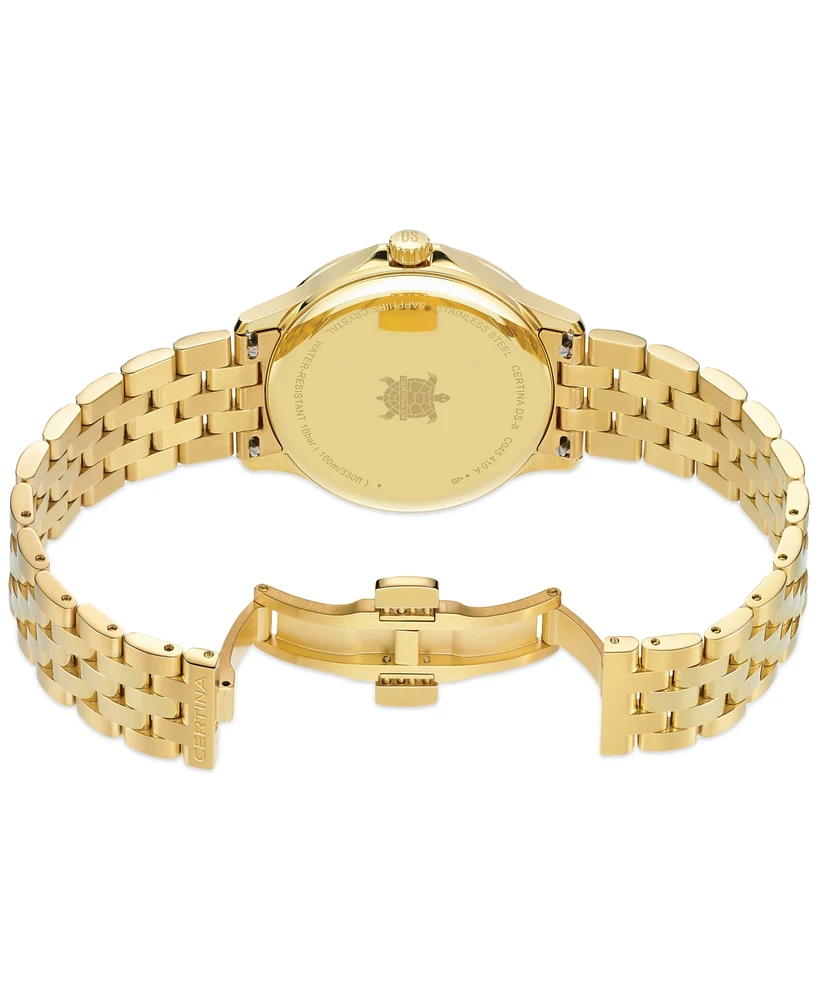 Certina Men's Swiss Ds-8 Gold Pvd Stainless Steel Bracelet Watch 40mm