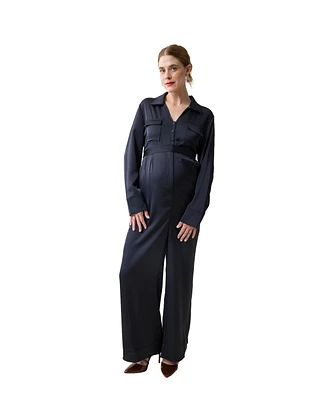 Ingrid + Isabel Maternity Ingrid + Isabel Long Sleeve Jumpsuit