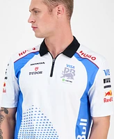 Hugo by Boss Men's Short Sleeve Sponsor Logos Graphic Polo Shirt