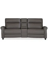 Thandler Zero Gravity Leather Sectional Collection Created For Macys