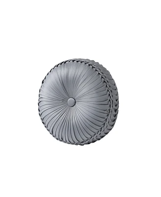 J Queen New York Sondra Tufted Decorative Pillow, 15" Round
