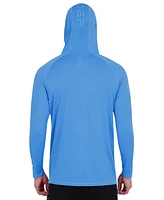 Spyder Men's Long Sleeve Shadow Stripe Rashguard Swim Hoodie