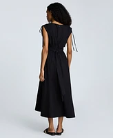 Kenneth Cole Women's Shoulder-Tie Side-Cutout Midi Dress