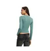 Cotton On Women's All Day Crew Long Sleeve