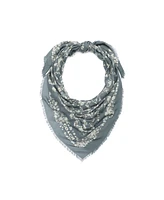 Coach Women's Signature Rose Meadow Print Oversized Square Scarf
