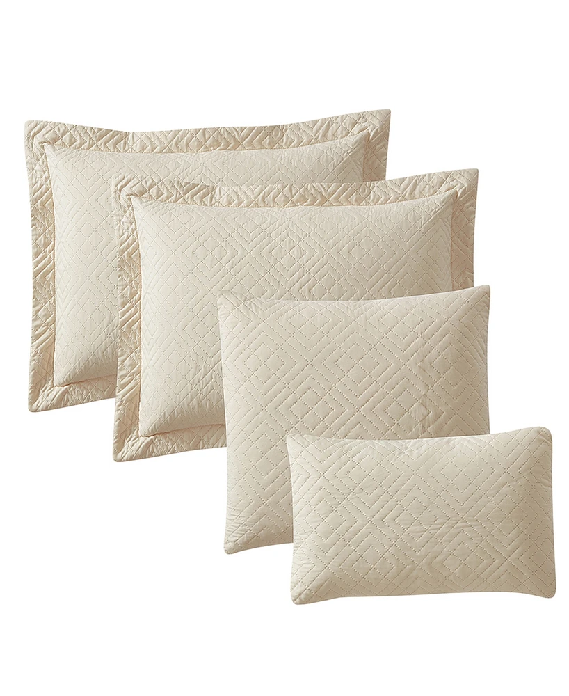 Nestl Diamond Embossed 5-Pc. Quilt Set, Full/Queen
