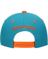 Mitchell & Ness Big Boys and Girls Aqua Miami Dolphins All In 2.0 Adjustable Hat