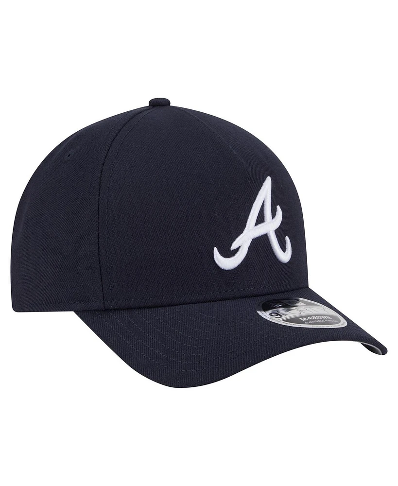 New Era Men's Navy Atlanta Braves 9FORTY M-Crown Adjustable Hat