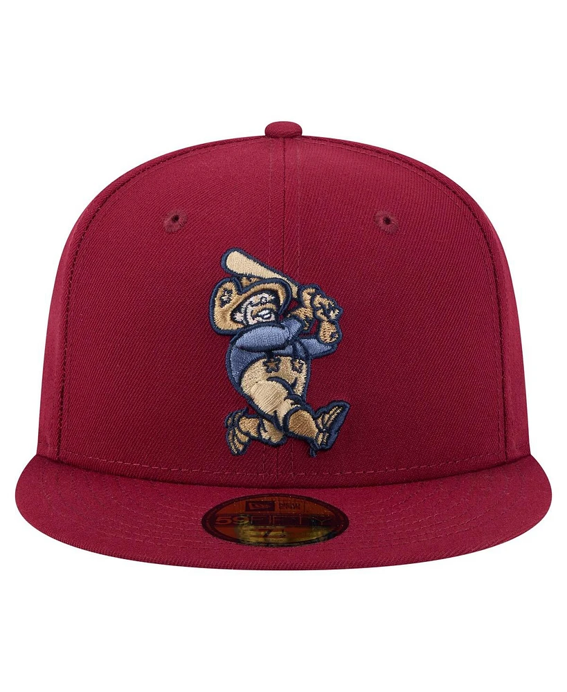 New Era Men's Burgundy Frisco RoughRiders Authentic Collection 59FIFTY Fitted Hat