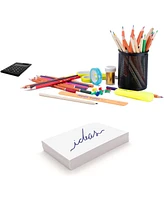 Index Cards Ruled Colored Heavy Weight Durable 3 X 5 Inch Plain Back Lined Note for School Home and Office - 100