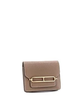 Pre-Owned Hermes Roulis Slim Wallet Chevre Mysore