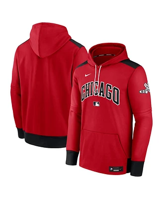 Nike Men's Red/Black Chicago White Sox 2025 City Connect Authentic Collection Performance Pullover Hoodie