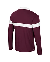 Colosseum Men's Maroon Texas A&M Aggies Too Cool for School Long Sleeve Polo Shirt