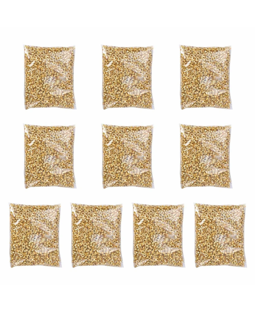Yescom 20000 pcs Grommet Kit 1/4 inch Size #0 Eyelets and Washers Brass for Hand Press Apparel Leather Printing Tarp