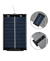 Yescom Patio Umbrella Solar String Light with Remote Control Timer Fit 8-Rib 8/9/10 Ft Outdoor 128 Rgb Led 8 Mode Camping Tents