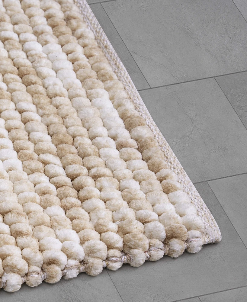 French Connection Space Dye Chunky Chenille Bath Rug, 17" x 24"