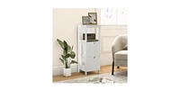 Bathroom Wooden Floor Cabinet Multifunction Storage Rack Stand Organizer