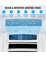 12000 Btu(Ashrae) Dual Hose Portable Air Conditioner with Remote Control