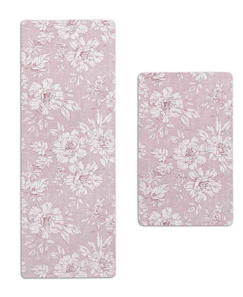 Laura Ashley Iris Anti-Fatigue 2-Pc. Wellness Mats