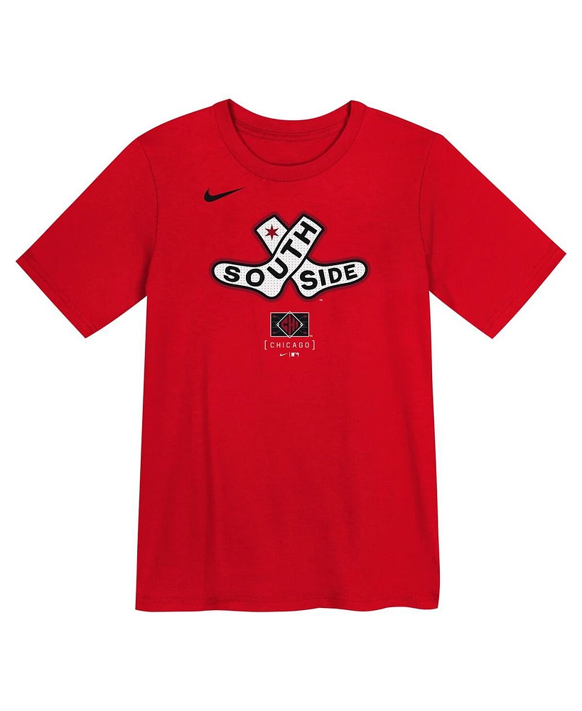 Nike Little Boys and Girls Red Chicago White Sox 2025 City Connect Logo T-Shirt