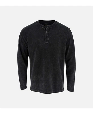 Thorogood Big & Tall Men's Heavyweight Vintage Wash Long Sleeve Henley