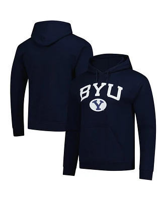 Fanatics Unlabeled Men's Navy Byu Cougars Fleece Pullover Hoodie