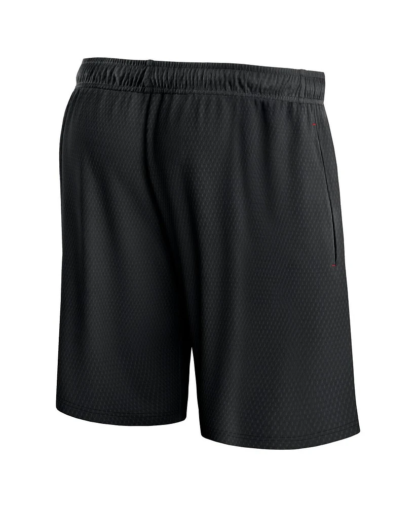 Fanatics Men's Black Portland Trail Blazers Post Up Mesh Shorts