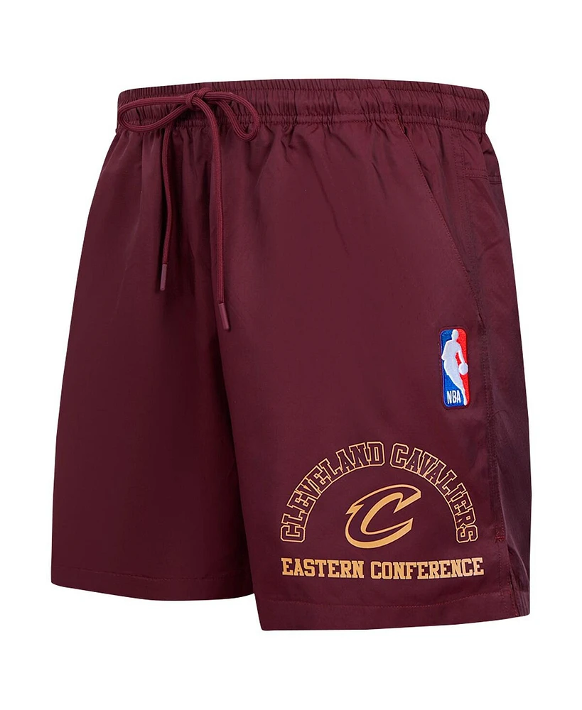 Pro Standard Men's Wine Cleveland Cavaliers Area Code Shorts