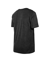 New Era Men's Black Chicago Bulls Throwback Vintage Boxy Mineral Wash T-Shirt